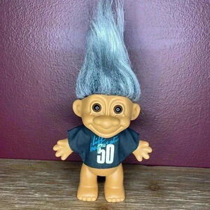 Russ 5.5” Birthday Troll “Life Begins at 50” Gray Hair